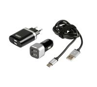 LAMPA 38853 Cargador de coche para móvil negro