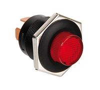 Lampa 45538" terruptor Pulsador con Luz LED, Color Rojo