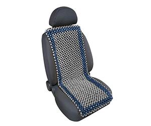 LAMPA 54499 Pieza Funda protectora de asiento delantero Azul gris | Sistema de montaje Easy-Fit, función de masaje, intercambio de aire, OEM 54499
