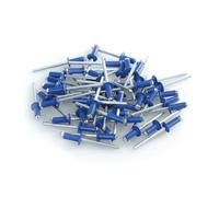 Remaches de aluminio, juego de 50 remaches Graf para soporte de placa - Azul