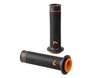 Lampa 90583 Sport-Grip - Puños para Manillar de Moto universales, Juego de 2 Piezas Derecha e Izquierda de Goma, Color Naranja