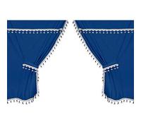 Lampa 96004 Premiere Smart Cabin, Juego de Cortinas de Microfibra para Camiones - Azul