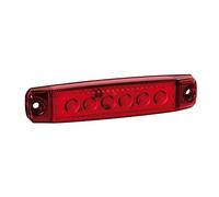 Lampa 97008 Luz para Espacio de 6 LED, Montaje en Superficie, 12/24 V - Rojo