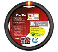 Lampa 97819 Flag España, Funda para Volante de Piel sintética - XL - Ø 49/51 cm