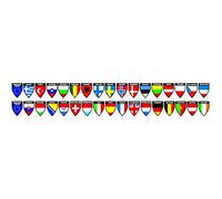 Lampa 98119 Set 17 x Banderas con ventosas