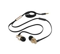 Lampa Auriculares In Ear Jack 3,5 mm Negro Con Microfono Cavo Flat 1,2 m