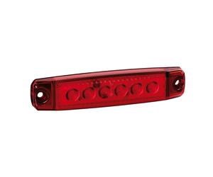 LAMPA Ensamble Indicadores De Direccion LED 6 Luces Lateral 12/24V Rojo