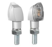 Lampa Juego 2 Intermitentes LED Homologados Luz Naranja Direccional Plata 90505