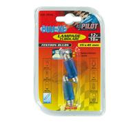 Lampa Pilot 2 Bombillas Siluro Blu-Xe 12V 18W SV8,5-8 15x41mm Ultra Blanco