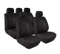Lampa Set Fundas de Asiento Universales Negro Poliéster Anterior + Posterior