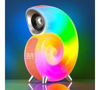 Lampada da comodino in Legno con altoparlante Bluetooth, sveglia da tavolo intelligente RGB, controllo tramite App, sincronizzazione Musicale, Luce notturna ambientale po
