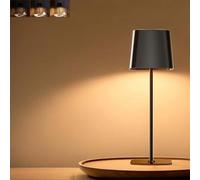 Lampada da comodino in Legno da tavolo per esterni, Corpo Quadrato da 5 W, ricaricabile a energia solare, con interruttore, Senza collegamento di alimentazione, Luce NOTT