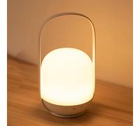 Lampada da comodino in Legno, da tavolo per interni, con Cambio Colore RGB, Luce notturna Wireless, batteria con interruttore e telecomando, Luce notturna ricaricabile d