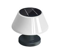 Lampada da comodino in Legno, dimmerabile, da scrivania, per esterni/interni, Luce da scrivania solare, ricaricabile tramite USB, impermeabile, Senza fili, Bianco Caldo 4