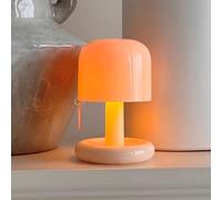 Lampada da comodino in Legno, lampada da tavolo a batteria con interruttore, Luce notturna ricaricabile tramite USB, Mini lampada da tavolo, Luce calda 3000K, lampada da