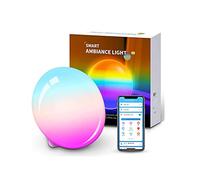 Lampada da comodino in Legno, lampada da tavolo RGB intelligente, dimmerabile, controllata da App, per Camera da letto con Timer, compatibile con Alexa/Assistente Google