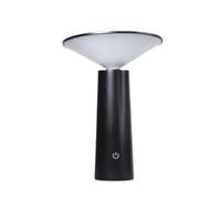 Lampada da scrivania a led Creativo Stile nordico Ricarica USB Interruttore tattile di apprendimento Protezione degli occhi Dormitorio per studenti Luce notturna dimmerabile ricaricabile (nero)
