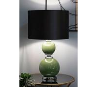 Lampada da tavolo Starareka, Luce da scrivania, Luminaria da ufficio, Lampada da lavoro, 38x38 h65 cm, Verde e Grigio