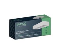 Lampada LED V-tac da Muro 6W Con Pannello Solare e Sensore PIR Colore Bianco 400