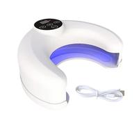 Lampada UV LED por Unghie In Gel - 17,5x14,2x6,7 Cm Ricaricabile Con Sensor Inteligente | Polimerizzazione Rapida Manicure Pedicure - Uso Domestico, Salone, Viaggio