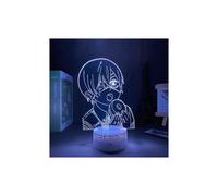 Lámpara 3D de Anime Black Butler para decoración de dormitorio, luz nocturna, regalo de cumpleaños,