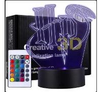 Lámpara 3D de anime de Harry Potter para cama, genial lámpara luminosa de World of Warcraft, regalo de Navidad, iluminación creativa para el hogar con USB. nuevo