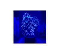 Lámpara 3D de Anime WJ, figura de Mai Sakurajima, luz de noche para decoración de dormitorio, luz de