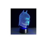Lámpara 3D de Batman para habitación y dormitorio, luz nocturna decorativa