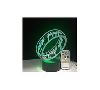 Lámpara 3D Shxx de El Señor de los Anillos, 7 colores, regalo para niños, luz nocturna táctil para niños,