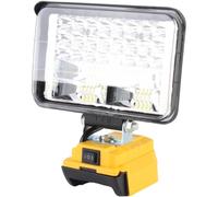 Lámpara a Batería para Dewalt 20V, 50W 3000Lm, Luz de Trabajo LED Inalámbrica, Foco LED Bateria, Lámpara Portátil para Obras con Puertos de Carga Tipo C y USB (B)