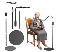 Lámpara amplificadora de cuello flexible, soporte estable, trióxido de aluminio modificable, condiciones de sombra, reparación, emprendimientos de visión, ayuda LED para ampliar el suelo
