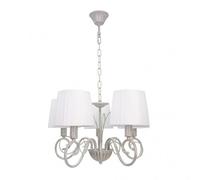 Lampara amsterdam 5xe14 blanco/oro regx45x45 cm