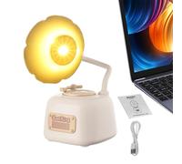 Lámpara antigua, lámpara de mesa vintage | Luz de noche linda,Lámpara de escritorio con caja de música, Gramophone, puertos de carga USB, decoración para mesa de café, restaurante, dormitorio