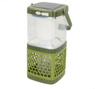 Lámpara Antimosquitos 2 en 1 Portátil con Carga Solar y USB, 11x11x21,5 Cm, Verde