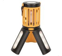 Lámpara Antimosquitos LED 2 en 1 Portátil 18 LED 45 Lúmenes 8x8x23 Cm, Amarillo y Negro