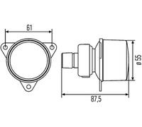 Faro trasero HELLA 2NE008 221-037