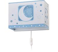 Lámpara Aplique Pared infantil Luna y Estrellas Moonlight Azul