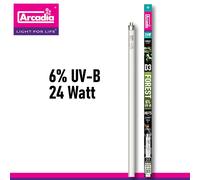 Lampara Arcadia T5 D3 Forest 6% UV-B Terrario Tubo Lampara UVB 24 Watt 550 Mm