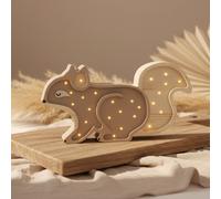 Lámpara ardilla, madera capuchino | Little Lights