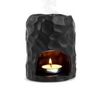 Lámpara aromática de cerámica para aceites esenciales, luz aromática minimalista, lámpara aromática, lámpara aromática de alta calidad, difusor de aceite y cera, lámpara de aceite aromático, color