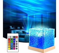 Lampara Aurora Boreal,Agua OndulacióN Proyector Estrellas,16 Color Efectos Luz Nocturna Infantil,360°Ocean Lamp Traer Mando Distancia,Adecuado Para Techo De Dormitorio