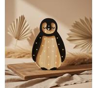 Lámpara Bebé Pingüino de madera | Little Lights