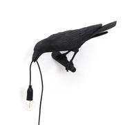 SELETTI Lámpara Pájaro decorativa vista izquierda negro