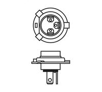 Lámpara BOSCH 1 987 301 010 para ISUZU KB 2 1983-1988