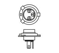 Lámpara BOSCH 1 987 301 010 para SAAB 90 2 1984-1987