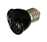 Lámpara Calefactora de Cerámica de 100 W, Luz No Luminosa para Reptiles para Mejorar la Salud, 220 V, Negra para el Hogar de Reptiles