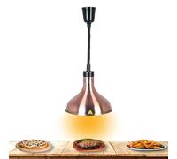 Lámpara calentadora de Alimentos de 275 W, para Restaurante, Color Cobre Rojo.