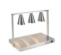 Lámpara calentadora de Alimentos Independiente, Calentador portátil para Papas Fritas, Calentamiento rápido y Uniforme, lámpara para Calentar Alimentos con 3 Bombillas de 250 W