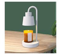 Lámpara calentadora de Velas aromáticas DCDCD, Calentador eléctrico de Cera para derretir, para Yoga, decoración de inauguración de la casa, Sala de Estudio y Dormitorio (Blanco)