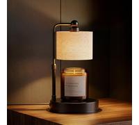 Lámpara calentadora de velas con temporizador, calentador de cera regulable para velas, calentador eléctrico de altura ajustable con 2 bombillas, regalos de cumpleaños para mujeres, idea de regalo